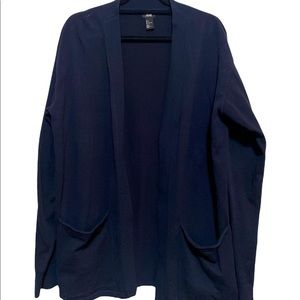 NWOT H&M Mens Cardigan Sz Large navy blue